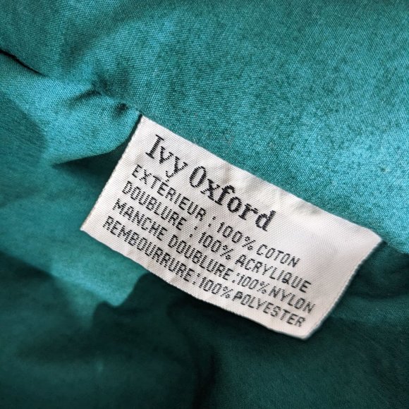 ๐ฅ Amazing VTG Retro Ivy Oxford Green Winter Jacket Coat with Plaid Lining๐ฅ - Picture 14 of 16